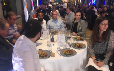 Le diner, les tables des alumni IMT Atlantique